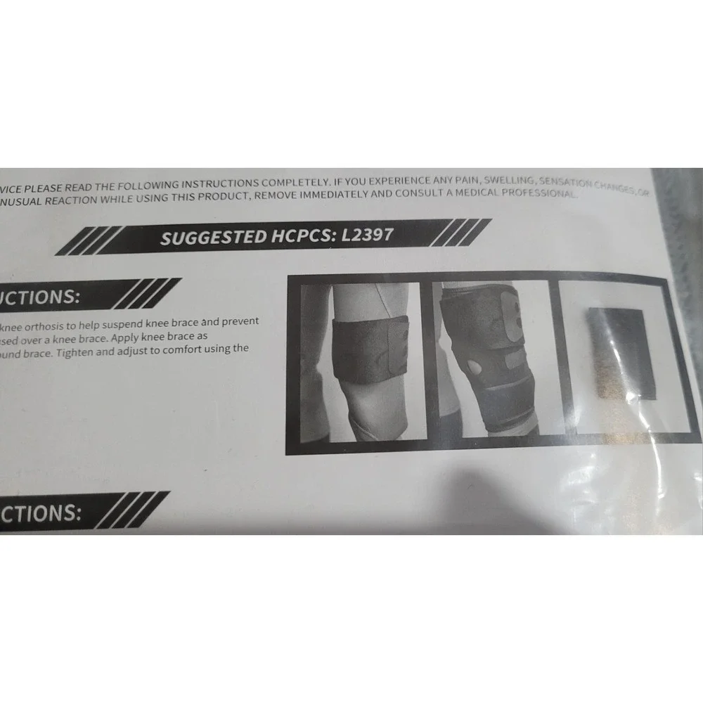 New UniteMedical Suspension Sleeve Black One Size - OA Reliever Knee Brace